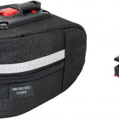 KlickFix Micro 100 Sac porte-bagages, noir 7 KlickFix Micro 100 Sac porte-bagages, noir -Sacoches Velo Boutique klickfix micro 100 satteltasche schwarz 4