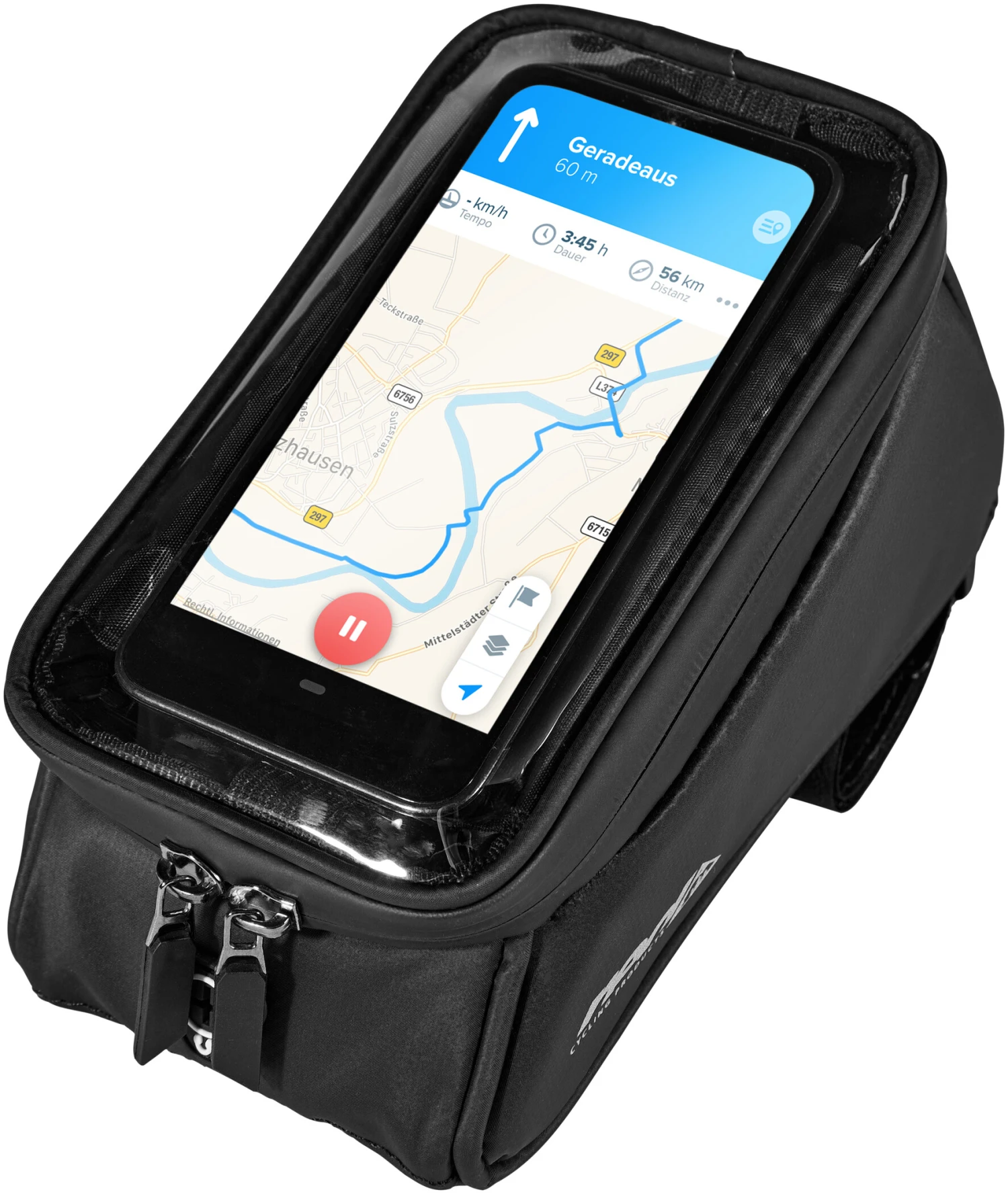 Red Cycling Products EVO-MO Sacoche de cadre (tube supérieur), noir 4 Red Cycling Products EVO-MO Sacoche de cadre (tube supérieur), noir – Image 4