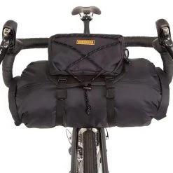 Restrap Bar Bag Étui Avec un sac étanche de 14l et une pochette pour la nourriture de 1,5l, noir