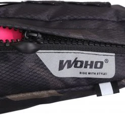 WOHO X-Touring Sacoche pour cadre de vélo L, noir 7 WOHO X-Touring Sacoche pour cadre de vélo L, noir -Sacoches Velo Boutique woho x touring frame bag l diamond cybercam black 3