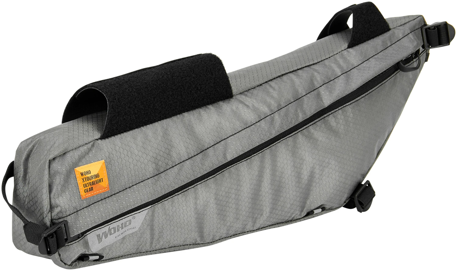 WOHO X-Touring Sacoche pour cadre de vélo L, gris 1 WOHO X-Touring Sacoche pour cadre de vélo L, gris
