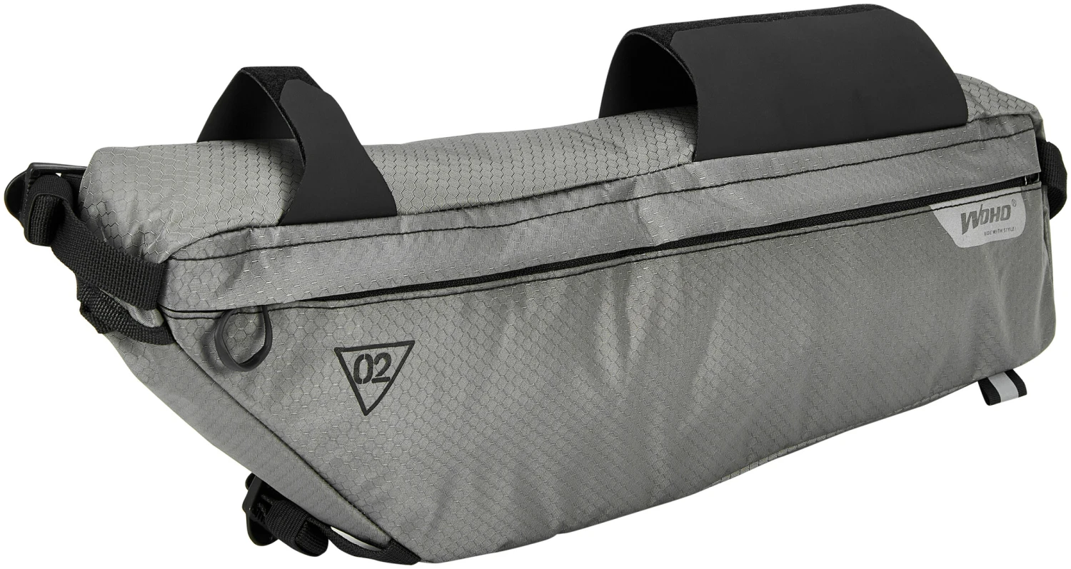 WOHO X-Touring Sacoche pour cadre de vélo L, gris 2 WOHO X-Touring Sacoche pour cadre de vélo L, gris – Image 2