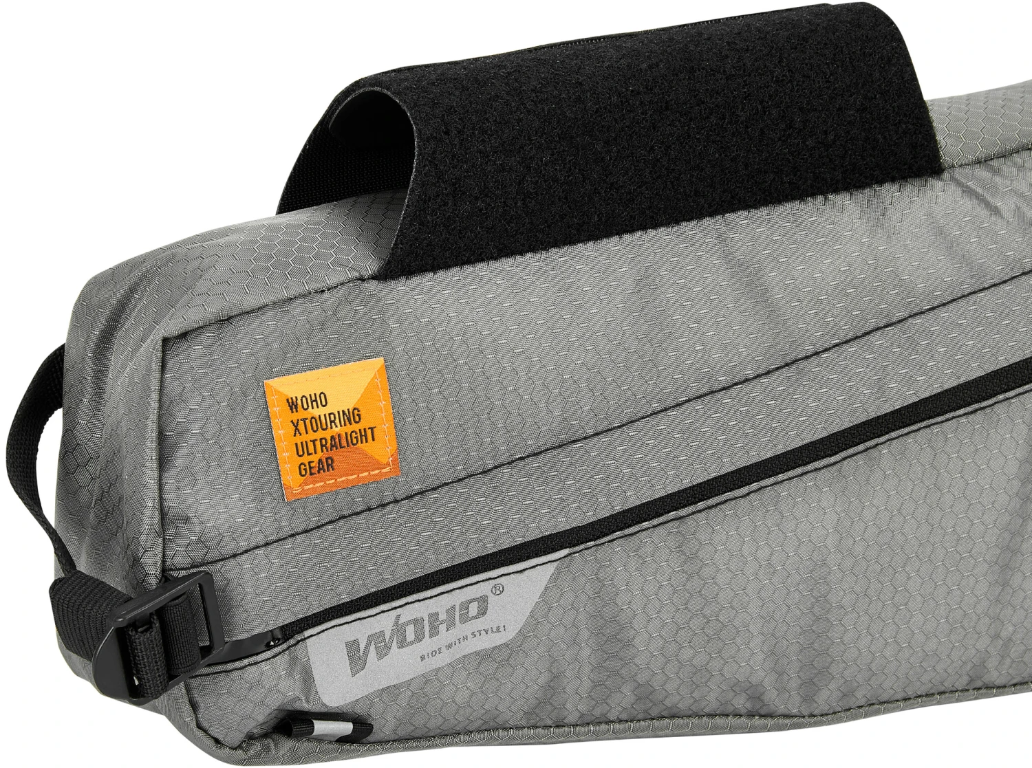 WOHO X-Touring Sacoche pour cadre de vélo L, gris 3 WOHO X-Touring Sacoche pour cadre de vélo L, gris – Image 3