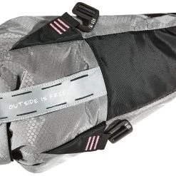 WOHO X-Touring Sacoche de guidon étanche S, gris -Sacoches Velo Boutique woho x touring saddle dry bag s honeycomb iron grey 3