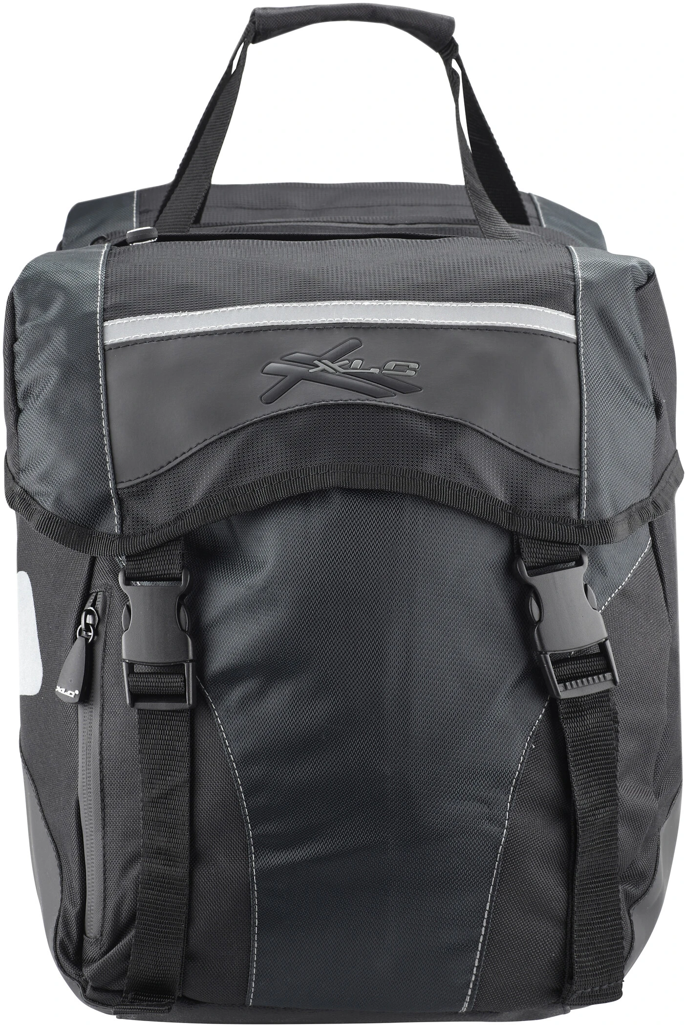 XLC Carry More Sacoche vélo double 30l avec Adaptateur, noir 3 XLC Carry More Sacoche vélo double 30l avec Adaptateur, noir – Image 3