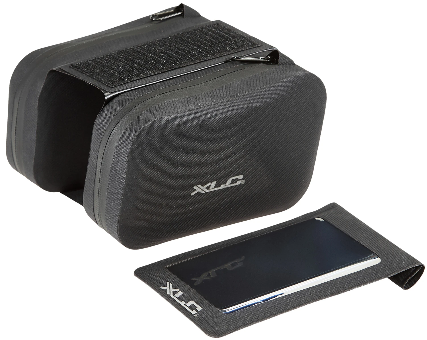 XLC Sacoche pour cadre de vélo avec housse pour téléphone, noir 2 XLC Sacoche pour cadre de vélo avec housse pour téléphone, noir – Image 2