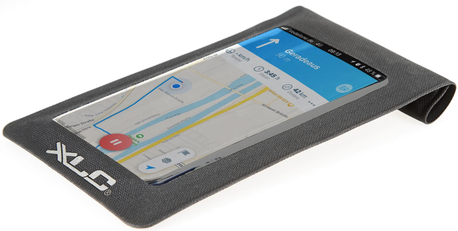 XLC Sacoche pour cadre de vélo avec housse pour téléphone, noir 3 XLC Sacoche pour cadre de vélo avec housse pour téléphone, noir – Image 3